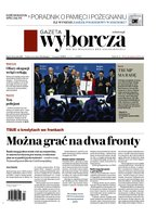 widok pierwszej strony Gazeta Wyborcza